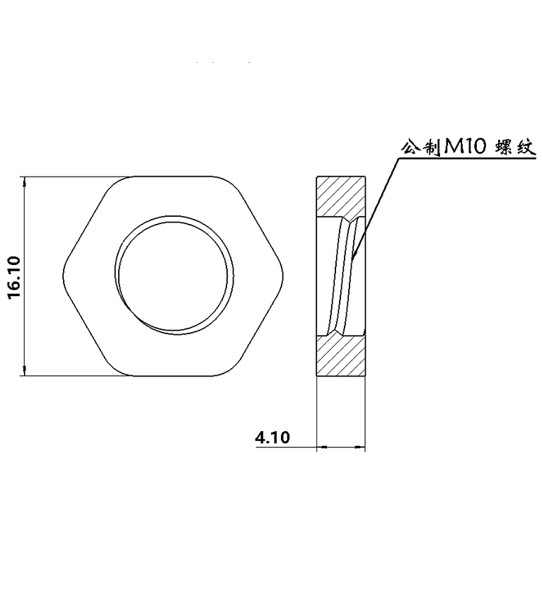 M10螺母