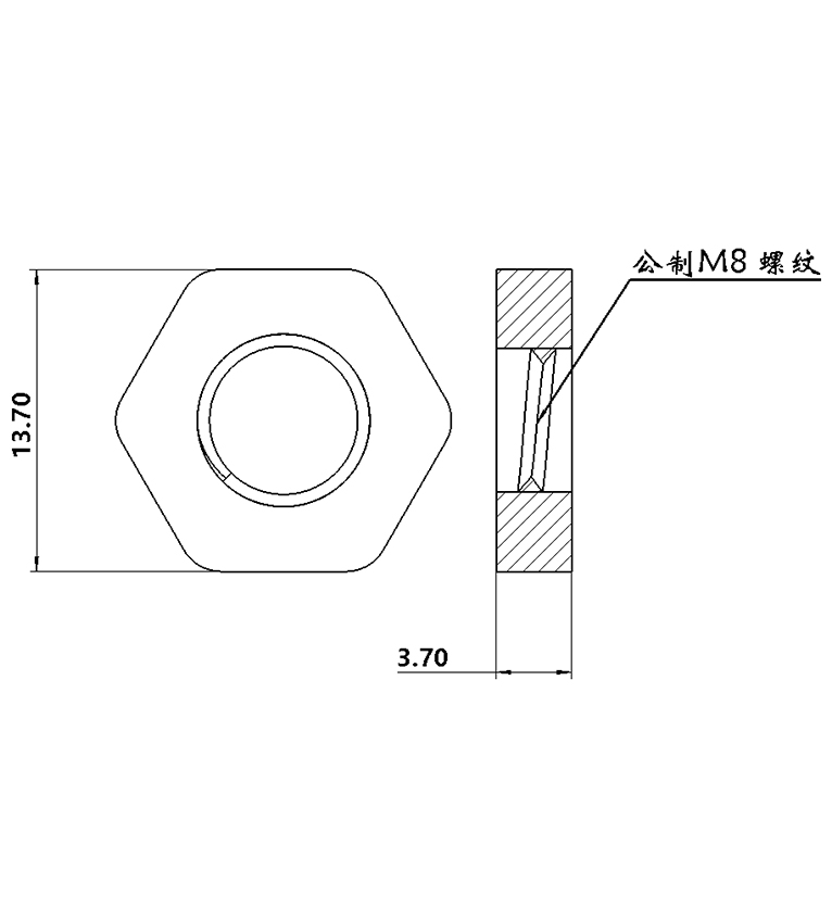 M8螺母